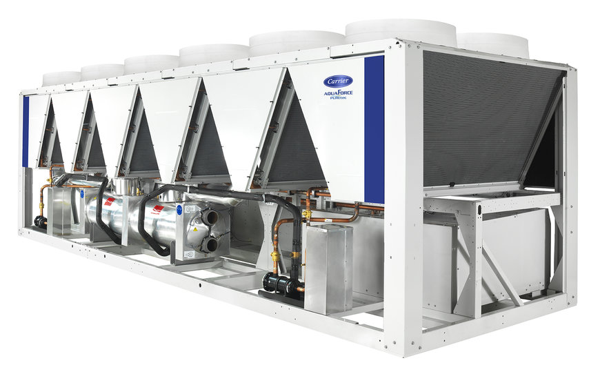 Carrier AquaForce® Fixed-Speed Air-Cooled Screw Liquid Chiller Is Now Available with PUREtec™ HFO Refrigerant